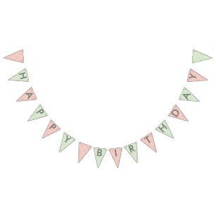 Schönes Shabby Chic-Land-Party Wimpelkette