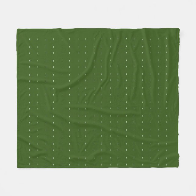 Schönes Silber und Waldgrün Fleecedecke (Vorderseite (Horizontal))