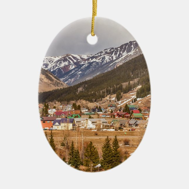 Schönes Silverton Colorado Keramik Ornament (Vorne)