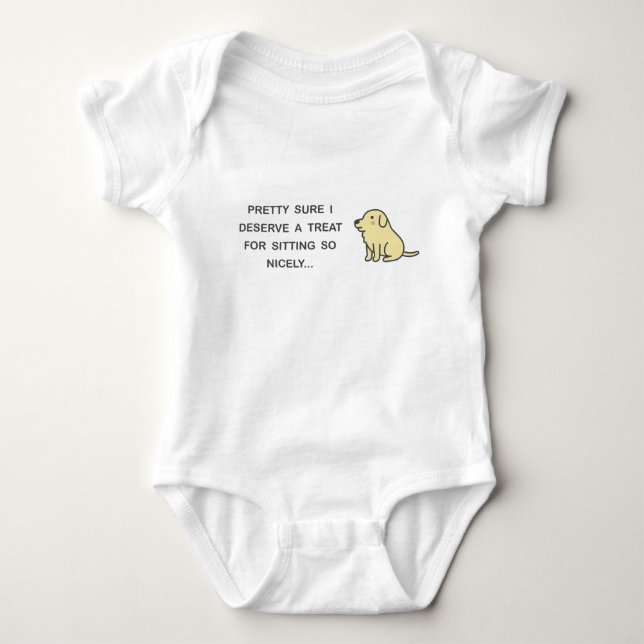 Schönes Sitzen Baby Strampler (Vorderseite)