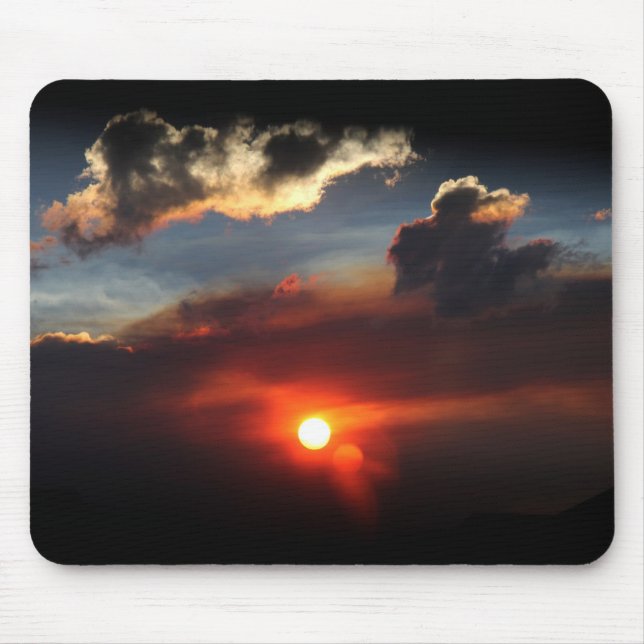 schönes Smokey-Sonnenuntergang Foto Mousepad (Vorne)