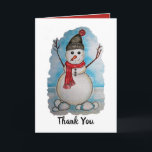 Schönes Snowman-Aquarelldesign Feiertagskarte<br><div class="desc">Schönes,  glückliches Snowman Aquarelldesign. Entworfen für diejenigen,  die Liebe Winter und Schneemann. Ändern Sie die Wörter und die Hintergrundfarbe,  wenn Sie gewollt haben.</div>
