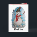 Schönes Snowman-Aquarelldesign Feiertagskarte<br><div class="desc">Schönes,  glückliches Snowman Aquarelldesign. Entworfen für diejenigen,  die Liebe Winter und Schneemann. Ändern Sie die Wörter und die Hintergrundfarbe,  wenn Sie gewollt haben.</div>