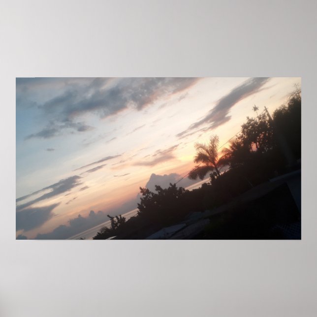 Schönes Sonnenaufgang-Foto Poster (Vorne)