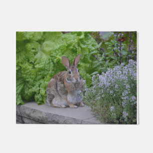 Schönes Sonnenbad im Garten Fußmatte