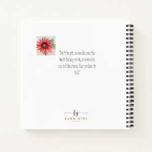 Schönes Sonnenblumen-Notebook und Journal Notizbuch