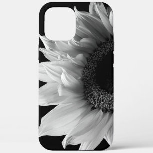 Schönes Sonnenblumenportrait in Schwarz und Weiß Case-Mate iPhone Hülle