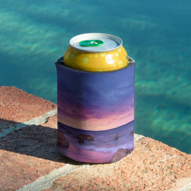 Schönes Sonnenuntergang Küstenbild Dosenkühler (In Situ Pool)