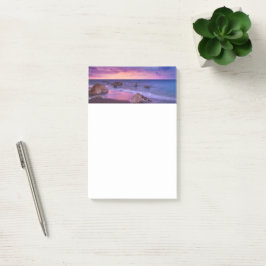 Schönes Sonnenuntergang Küstenbild Post-it Klebezettel