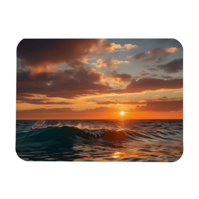 Schönes Sonnenuntergang Magnet (Horizontal)