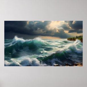 Schönes Sonnenuntergang Poster