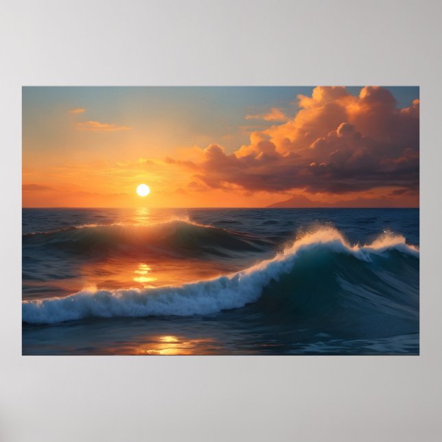 Schönes Sonnenuntergang Poster (Vorne)