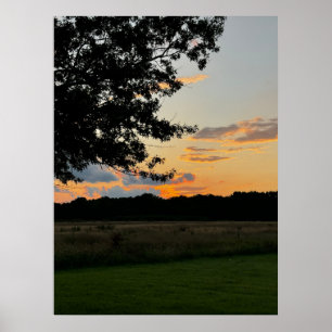 Schönes Sonnenuntergang-Poster Poster