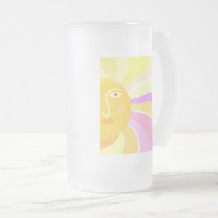 schönes sonniges abstraktes Bild Mattglas Bierglas