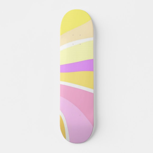 schönes sonniges abstraktes Bild Skateboard (Vorne)