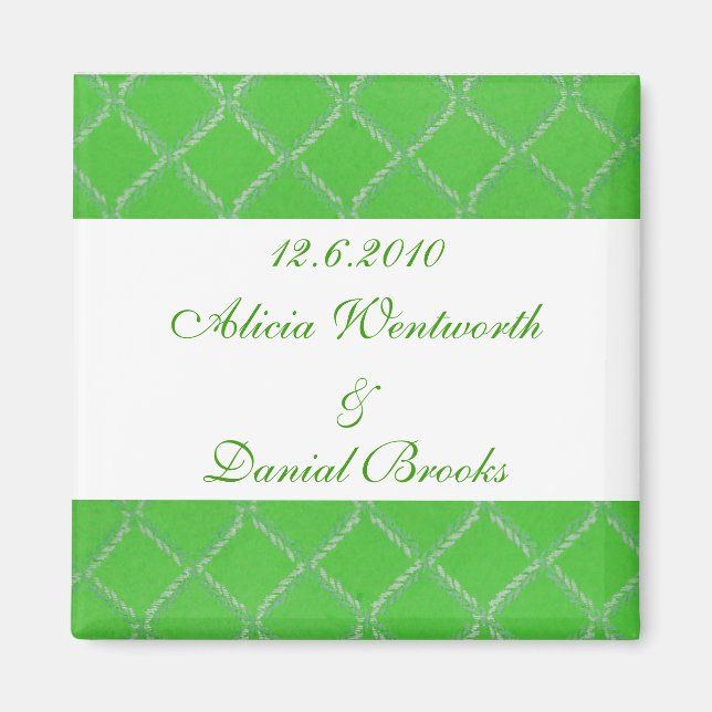 Schönes Speichern des Datumsfensters Magnet (Vorne)