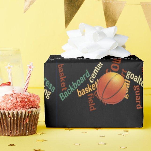 Schönes Spiel I Liebe Basketball Geschenkpapier (Geburtstagsparty)