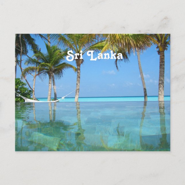 Schönes Sri Lanka Postkarte (Vorderseite)