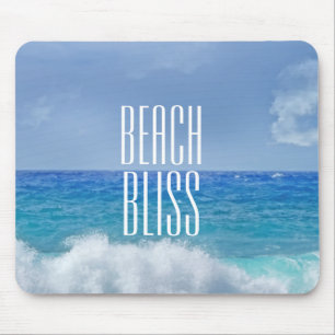 Schönes Strand-Glücks-klassischer Brandungs-Himmel Mousepad