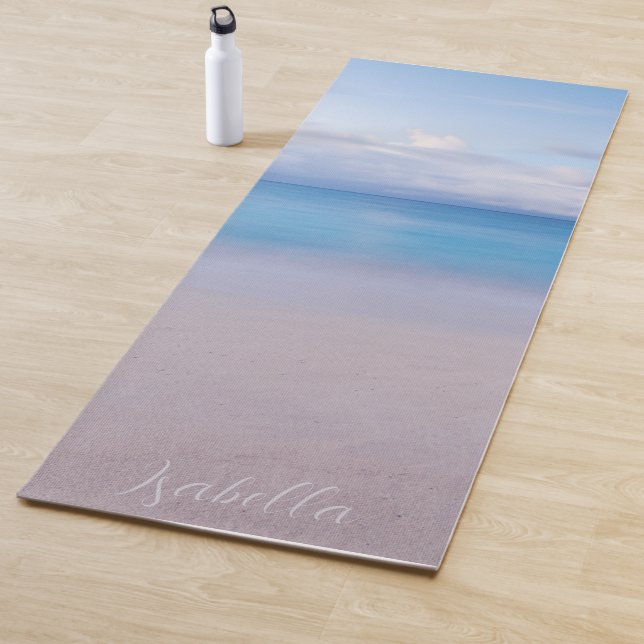 Schönes Strandmeer Personalisiert Yogamatte (Beispiel)