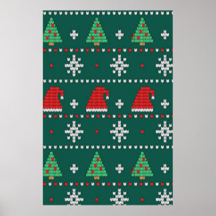 Schönes Strickmuster Poster