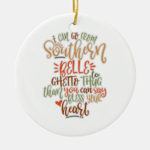 Schönes Südbild, das ich von Südbelle aus entde Keramik Ornament