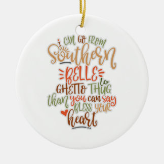 Schönes Südbild, das ich von Südbelle aus entdecke Keramik Ornament