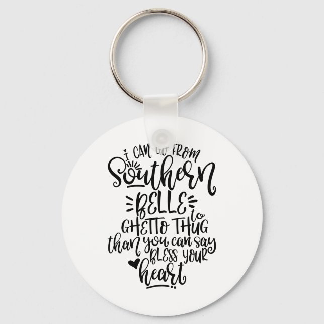 Schönes Südbild, das ich von Südbelle aus entdecke Schlüsselanhänger (Vorderseite)