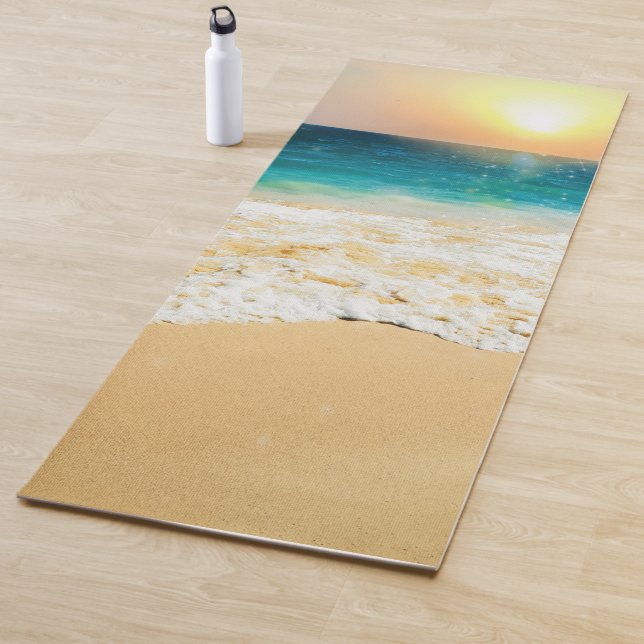 Schönes Summer Beach Sunset Foto Yogamatte (Beispiel)