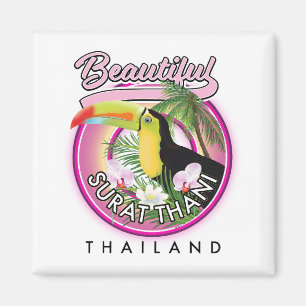 Schönes Surat Thani Thailand-Logo Magnet