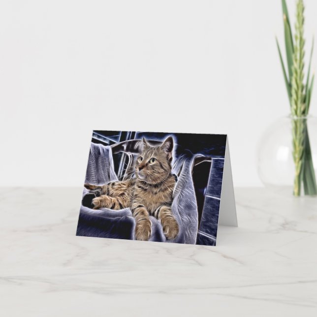 Schönes Tabby Karte (Vorderseite)