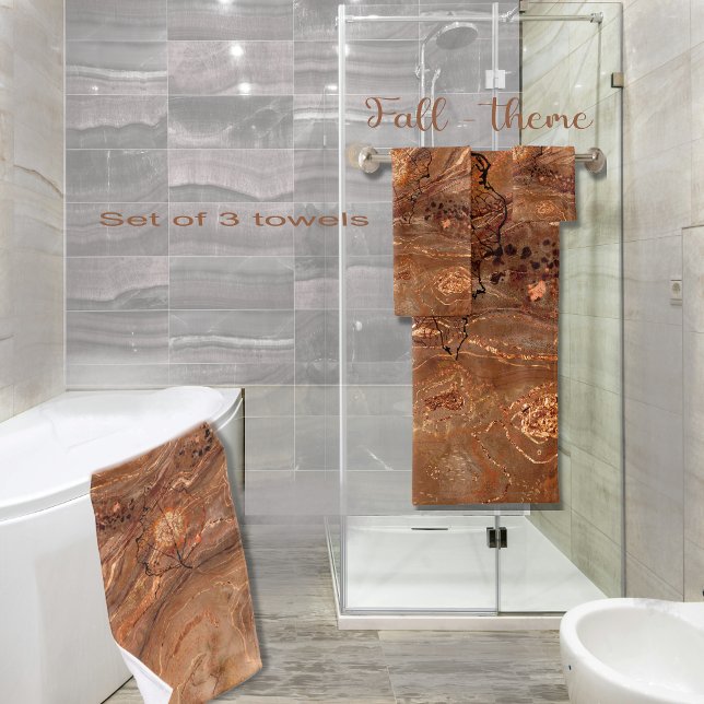 Schönes Thema des Herbstes Badhandtuch Set (Beautiful Fall theme Bath Towel Set)