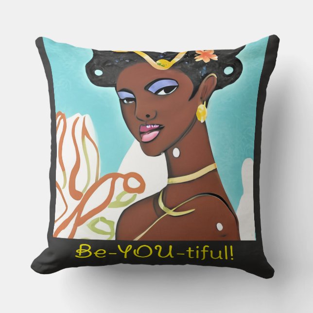 Schönes Throw Kissen (Vorderseite)