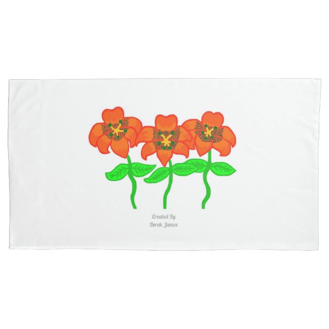 Schönes Tiger Lilies King Size Pillowcase Kissenbezug (Vorderseite)