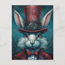 Schönes Tophat Rabbit Postkarte