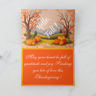 Schönes Trendy Happy Thanksgiving Fall Karte