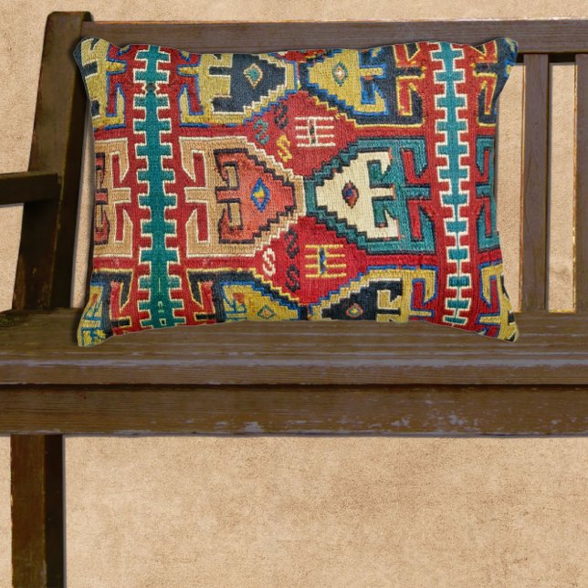 Schönes Tribal Antique Kilim Teppichdesign Dekokissen (Von Creator hochgeladen)