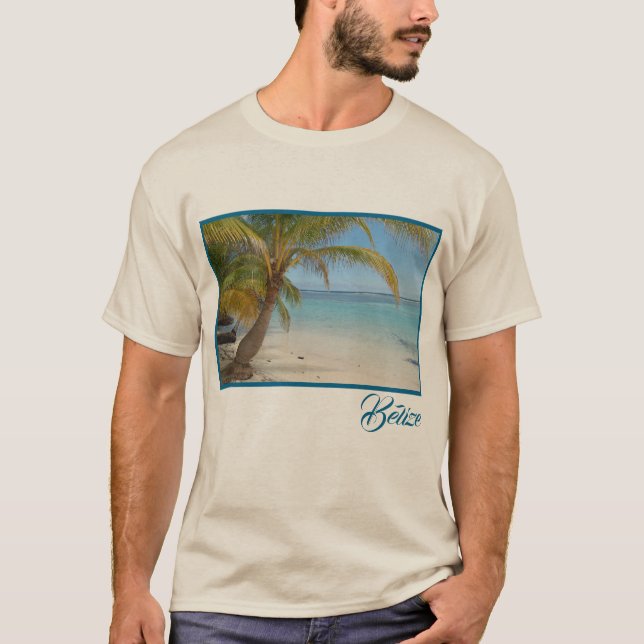 Schönes tropisches Belize Beach Karibisches Meer T-Shirt (Vorderseite)