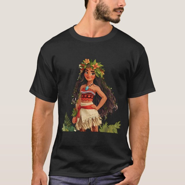 schönes tropisches Mädchen T-Shirt (Vorderseite)