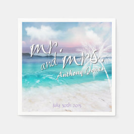 SCHÖNES TROPISCHES OZEANSONENPAPIER SERVIETTE