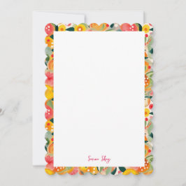 Schönes tropisches Zitrus Botanisches Muster Einladung