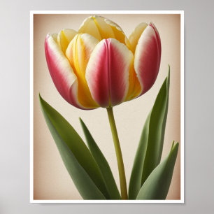 Schönes Tulpenblumen-Wandkunst-Wanddekor Poster