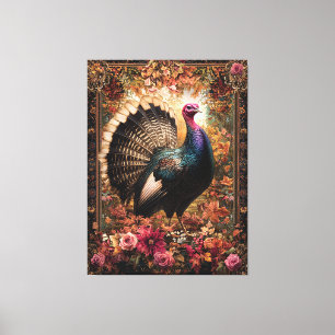 Schönes türkisches Blumendesign Leinwanddruck