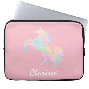 Schönes und buntes Einhorn Laptopschutzhülle