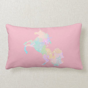 Schönes und buntes Einhorn Lendenkissen