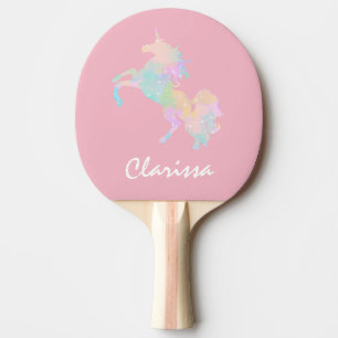 Schönes und buntes Einhorn Tischtennis Schläger