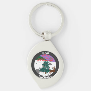 schönes und elegantes Weihnachtsgeschenk für Papa Schlüsselanhänger