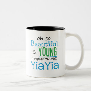 Schönes und junges YiaYia Zweifarbige Tasse