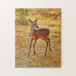Schönes und süßes Baby Deer Fawn Art Puzzle