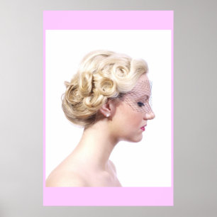 Schönes Updo Plakat